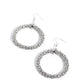 Paparazzi ♥ Breathtaking Beacon - White ♥ Earrings