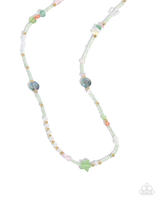 Paparazzi ♥ Sensational Sunset - Green ♥ Necklace