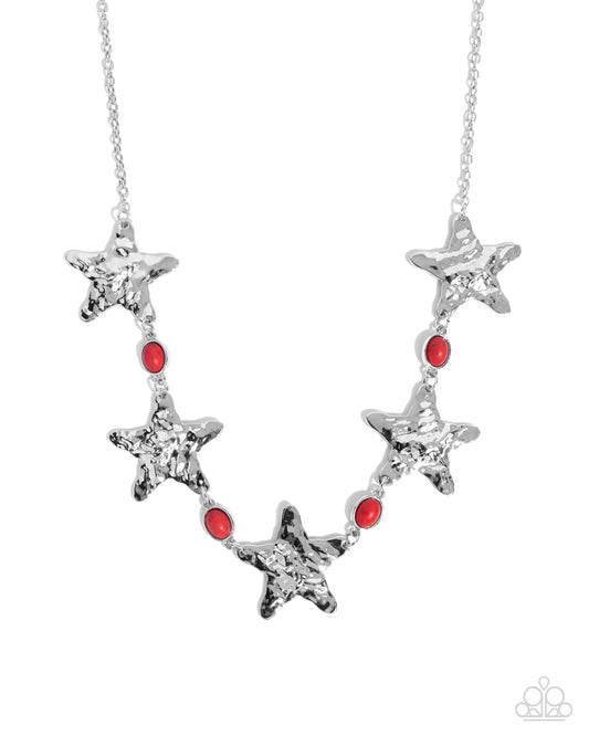 Paparazzi ♥ Stellar Santa Fe - Red ♥ Necklace