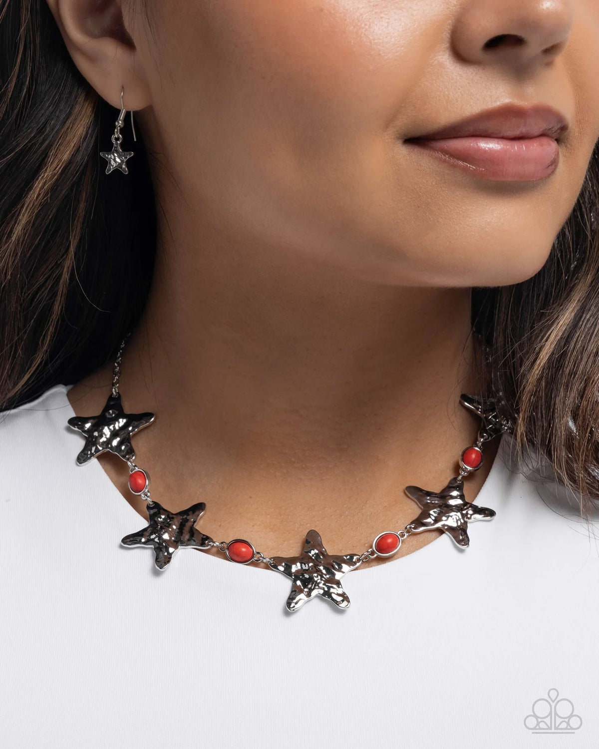 Paparazzi ♥ Stellar Santa Fe - Red ♥ Necklace