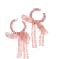 Paparazzi ♥ Brand New Bow - Pink ♥ Earrings