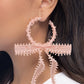 Paparazzi ♥ Brand New Bow - Pink ♥ Earrings