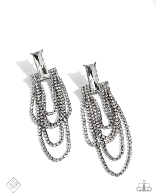 Paparazzi ♥ Resounding Radiance - Black ♥ Post Earrings
