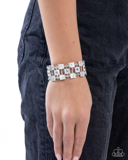 Puzzling Persistence - Silver Bracelet