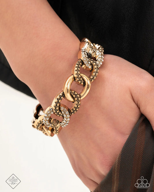 Paparazzi ♥ Assertive Austerity - Fashion Fix ♥ Bracelet