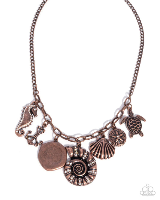 Paparazzi ♥ Coastal Composure - Copper ♥ Necklace