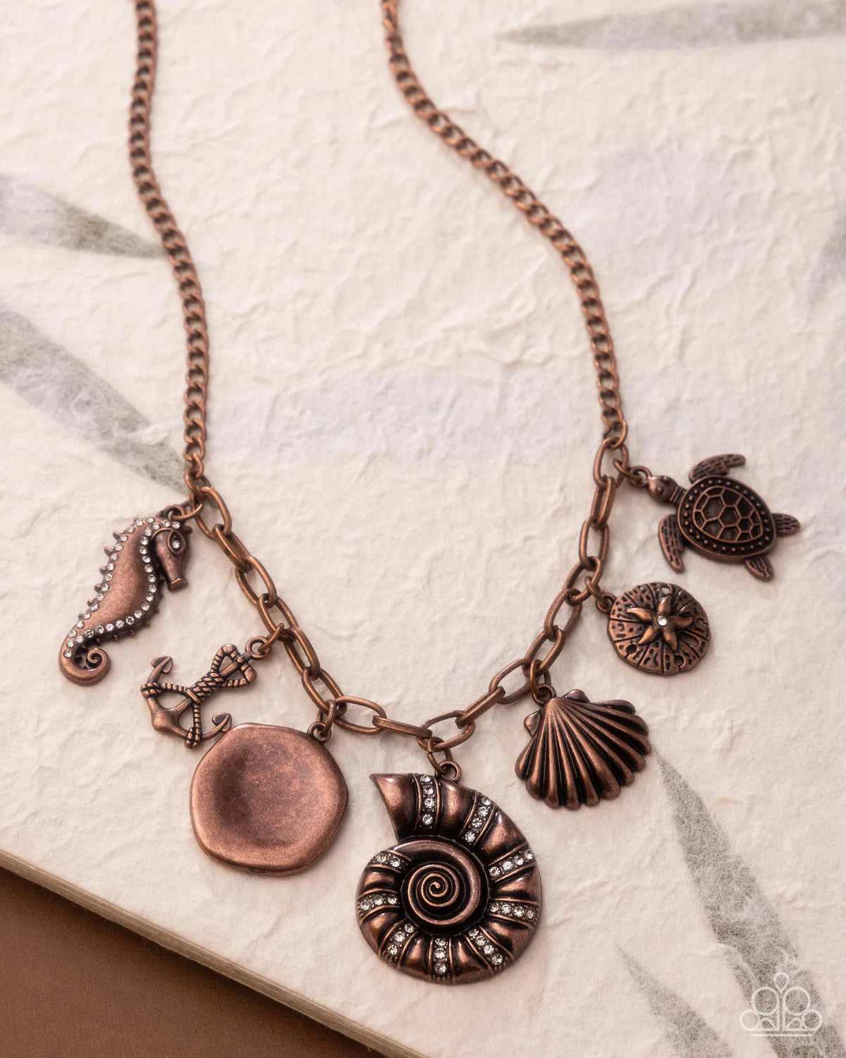 Paparazzi ♥ Coastal Composure - Copper ♥ Necklace