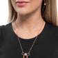 Paparazzi ♥ Coquette Celebrity - Copper ♥ Necklace