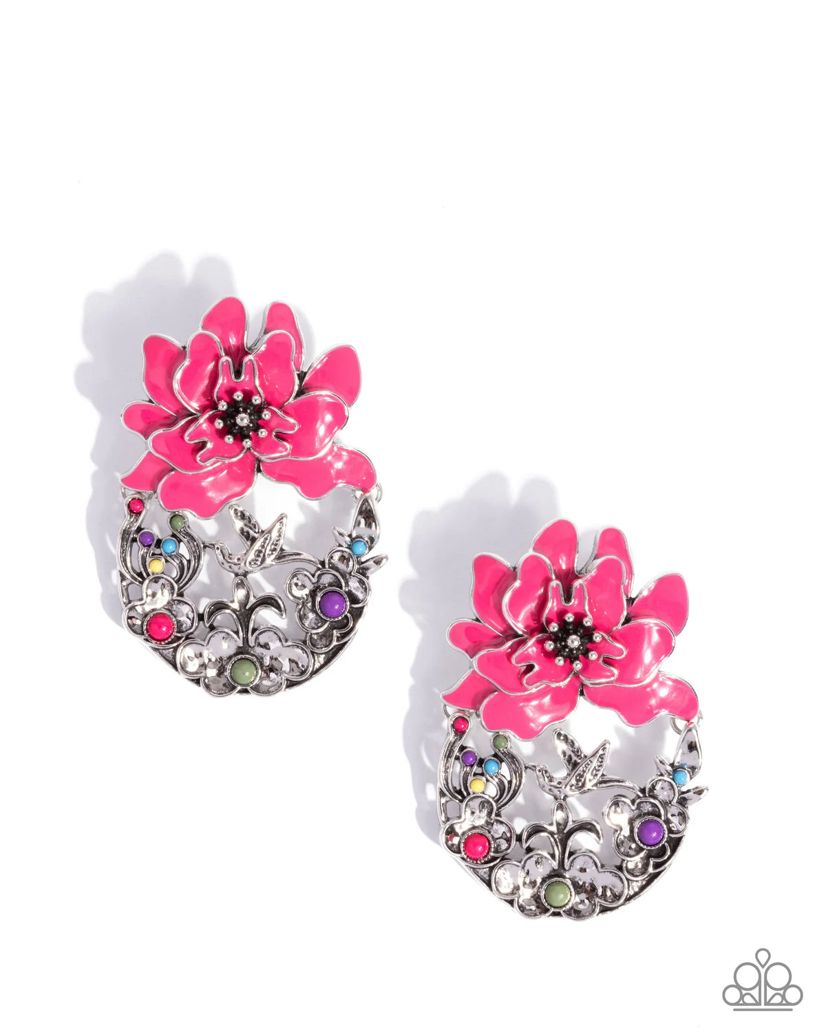 Paparazzi ♥ Hummingbird Homecoming - Pink ♥ Post Earrings