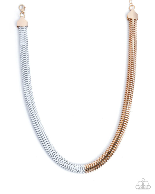 Paparazzi ♥ Dynamic Duality - White ♥ Necklace
