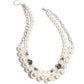 Paparazzi ♥ Radiant Repetition - White ♥ Necklace