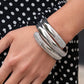 Paparazzi ♥ Smooth Similarity - White ♥ Bracelet