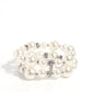 Paparazzi ♥ Elegant Echo - White ♥ Bracelet