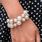 Paparazzi ♥ Elegant Echo - White ♥ Bracelet