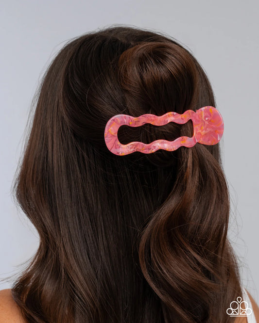 Paparazzi ♥ Jovial Jellyfish - Pink ♥ Hair Clip