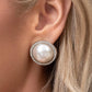 Paparazzi ♥ Dazzling Duplicate - White ♥ Post Earrings
