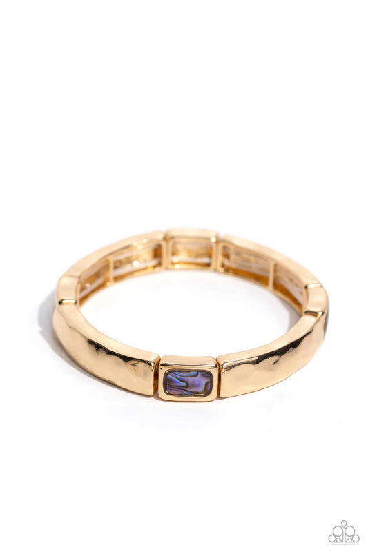 Admirable Abalone - gold - Paparazzi bracelet