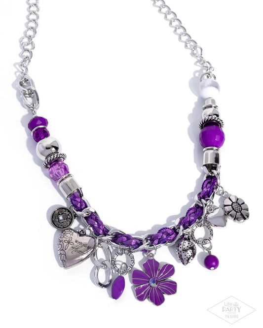 Charmed, I Am Sure - purple - Paparazzi necklace