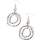 Hammered Metal Earrings Silver Dangle - Scalding HAUTE