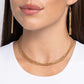 Industrial Independence - gold - Paparazzi necklace