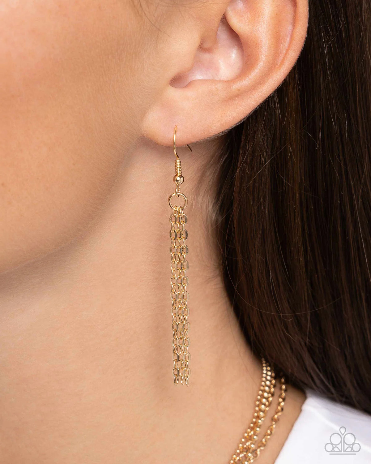 Industrial Independence - gold - Paparazzi necklace