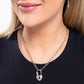 Padlock Potential - silver - Paparazzi necklace
