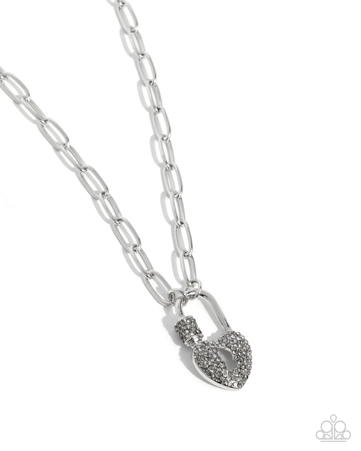 Padlock Potential - silver - Paparazzi necklace