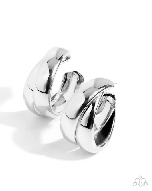Restless Radiance - silver - Paparazzi earring