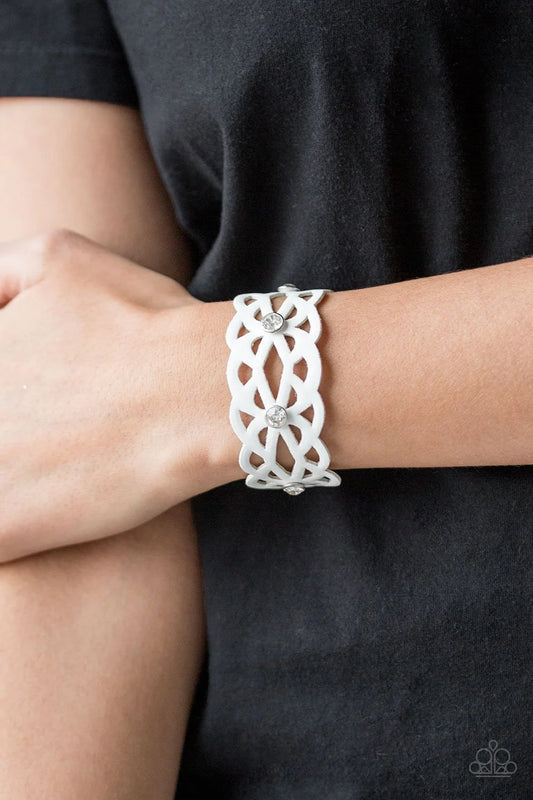 Runaway Radiance - white - Paparazzi bracelet
