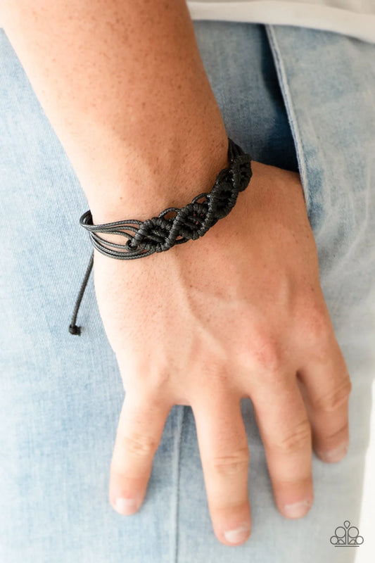 Paparazzi ♥ Boondocks and Bonfires - Black ♥ Bracelet