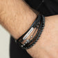 Paparazzi Bracelet - Change the World- Black Pull Tie- Inspirational- Urban